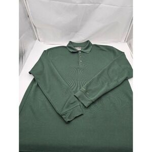 Grand Slam Performance Men's Long Sleeve Green Golf Polo Shirt XXL